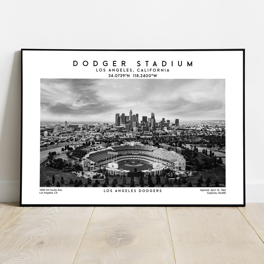 Dodger Stadium: Los Angeles Dodgers MLB Baseball Art Print