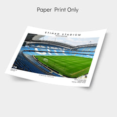 Etihad Stadium: Manchester City’s Football Art Poster Print