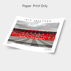 Old Trafford Stadium View Poster Print