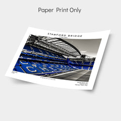 Stamford Bridge poster, football prints, Chelsea stadium wall art