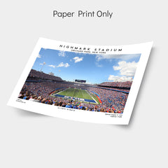 Iconic Highmark Stadium: Buffalo Bills' Ground Poster Print