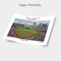 PNC Park print, Pittsburgh Pirates, MLB baseball wall art for fans, birthday gift