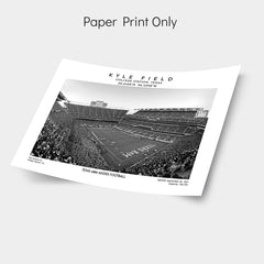 Kyle Field print, Texas A&M Aggies football stadium wall art, NCAA poster