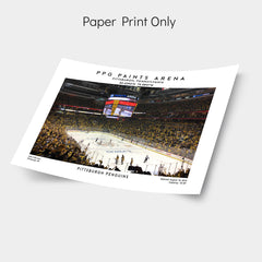 PPG Paints Arena print, Pittsburgh Penguins hockey stadium wall art print, NHL poster