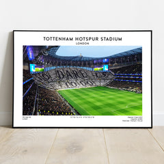 Tottenham stadium wall art print, football decor for Spurs enthusiasts