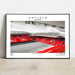 Anfield Stadium Iconic Football Ground Poster Print