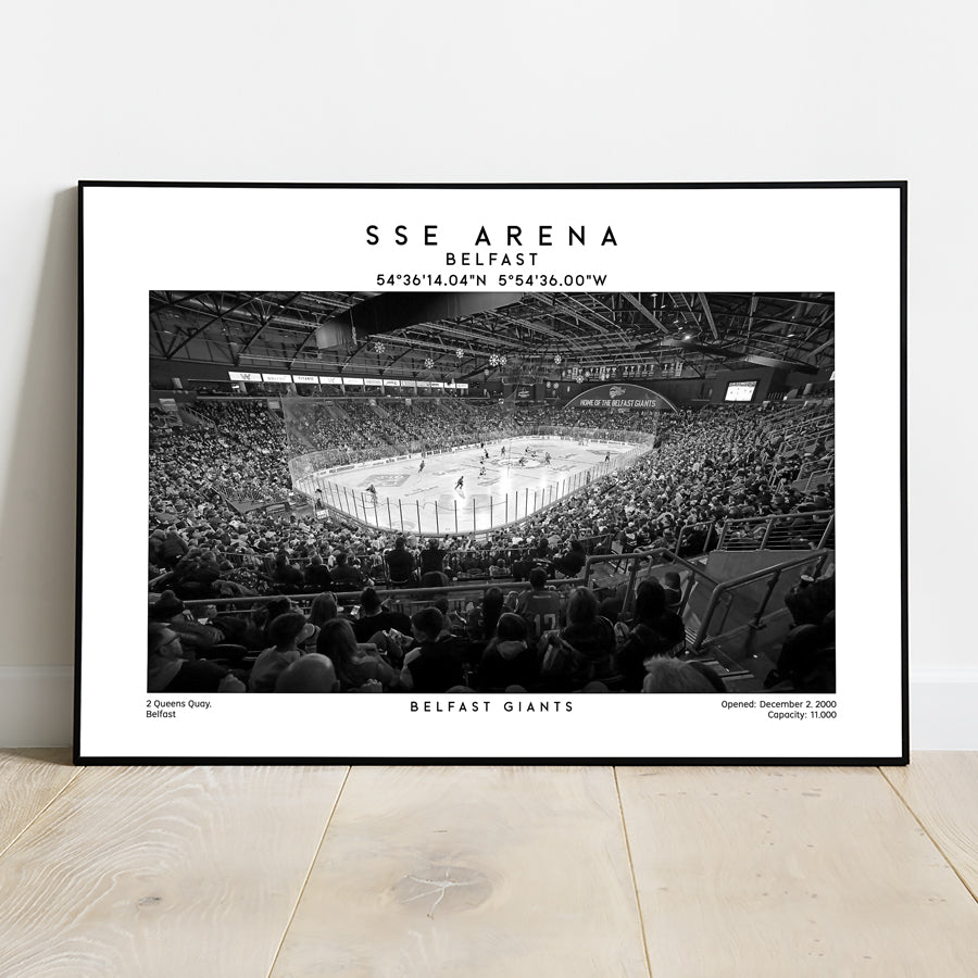 Belfast Giants at SSE Arena Belfast Hockey Art Print Poster