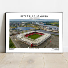 Riverside Stadium poster, Middlesbrough stadium wall art print, birthday gift