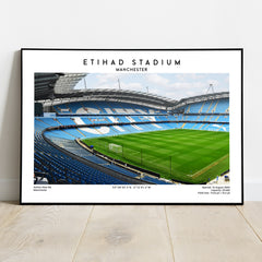 Manchester City at Etihad Stadium Football Wall Art