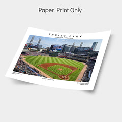 Truist Park print, Atlanta Braves baseball stadium wall art