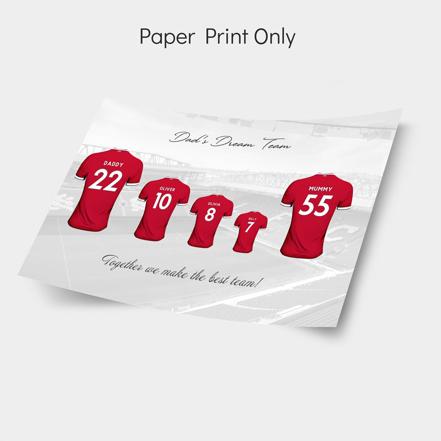 Custom Liverpool FC family print – ideal for Father’s Day