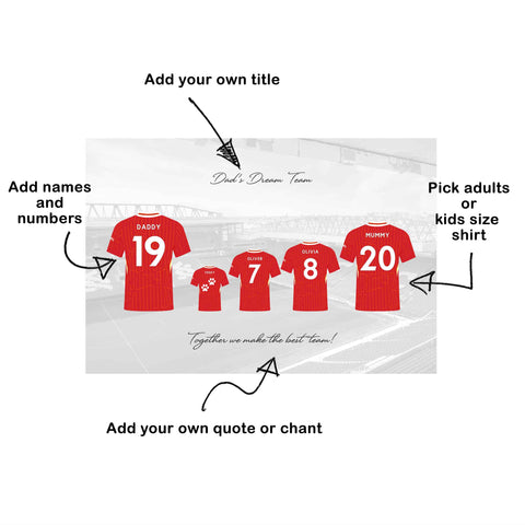 Liverpool Family Football Shirt Print